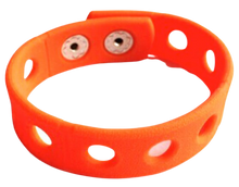 Load image into Gallery viewer, Halloween Orange And Black Wristband Bracelet 10 Pack
