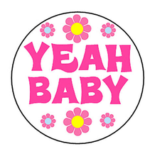 Load image into Gallery viewer, Retro Flashback - Yeah Baby Pin Button (1 inch)
