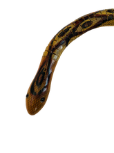 Load image into Gallery viewer, Wiggle Moving Wood Cobra Snake 19" Pretend Kids Play Burgandy (Pre-owned)