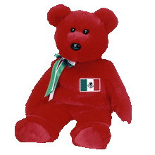 Load image into Gallery viewer, Ty Beanie Buddy Red Osito The Bear Plush Stuffed Doll (Retired)