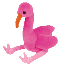 Load image into Gallery viewer, Ty Beanie Buddy Pinky The Pink Flamingo