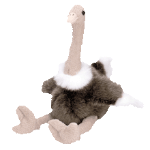 Load image into Gallery viewer, Ty Beanie Buddy Stretch The Ostrich (Retired)