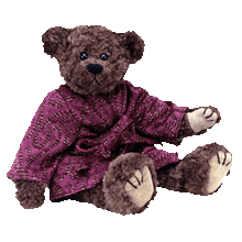 Load image into Gallery viewer, Ty Classic Tyrone The Bear Burgundy Jacket Plush Doll Retired