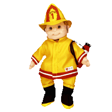 Load image into Gallery viewer, Ty Gear for Beanie Babies Kids Rescue Firefighter Outfit Clothing (Retired)