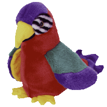 Load image into Gallery viewer, Ty Beanie Buddy Jabber The Parrot Plush Stuffed Bird Doll (Retired)