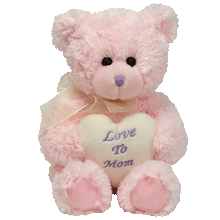Load image into Gallery viewer, Ty Beanie Buddy Love to Mom Pink Bear (Retired)