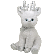 Load image into Gallery viewer, Ty Classic Snocap Reindeer White Plush Doll