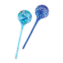 Load image into Gallery viewer, Blue Plant Watering Wizards Globe Stakes (Set of 2)