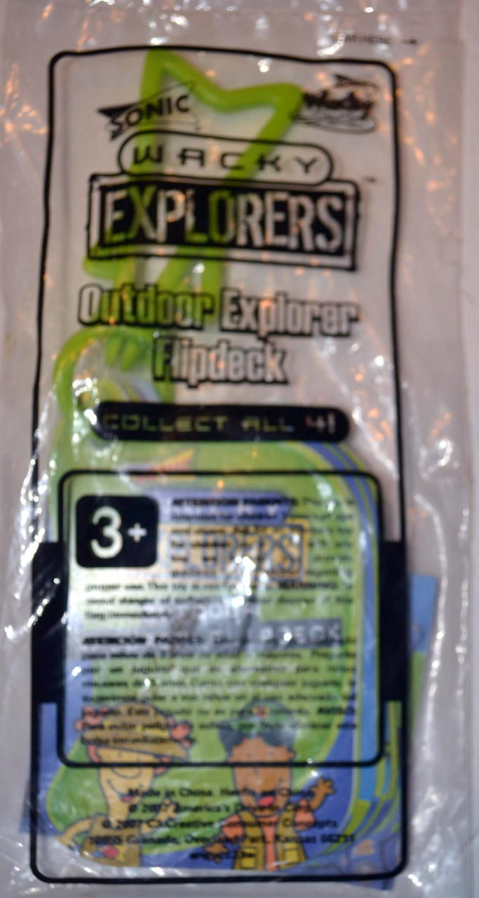 Sonic Kids Meal Wacky Explorers Outdoor Explorer Flipdeck Clip