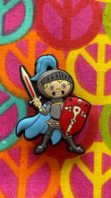 Load image into Gallery viewer, 2014 The Brave Knight Jibbitz™ will fit in Clog type shoes with holes Shoe Charm - Knight

