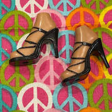 Load image into Gallery viewer, Bratz Footwear Black High Heel Sandal Criss-Cross Straps
