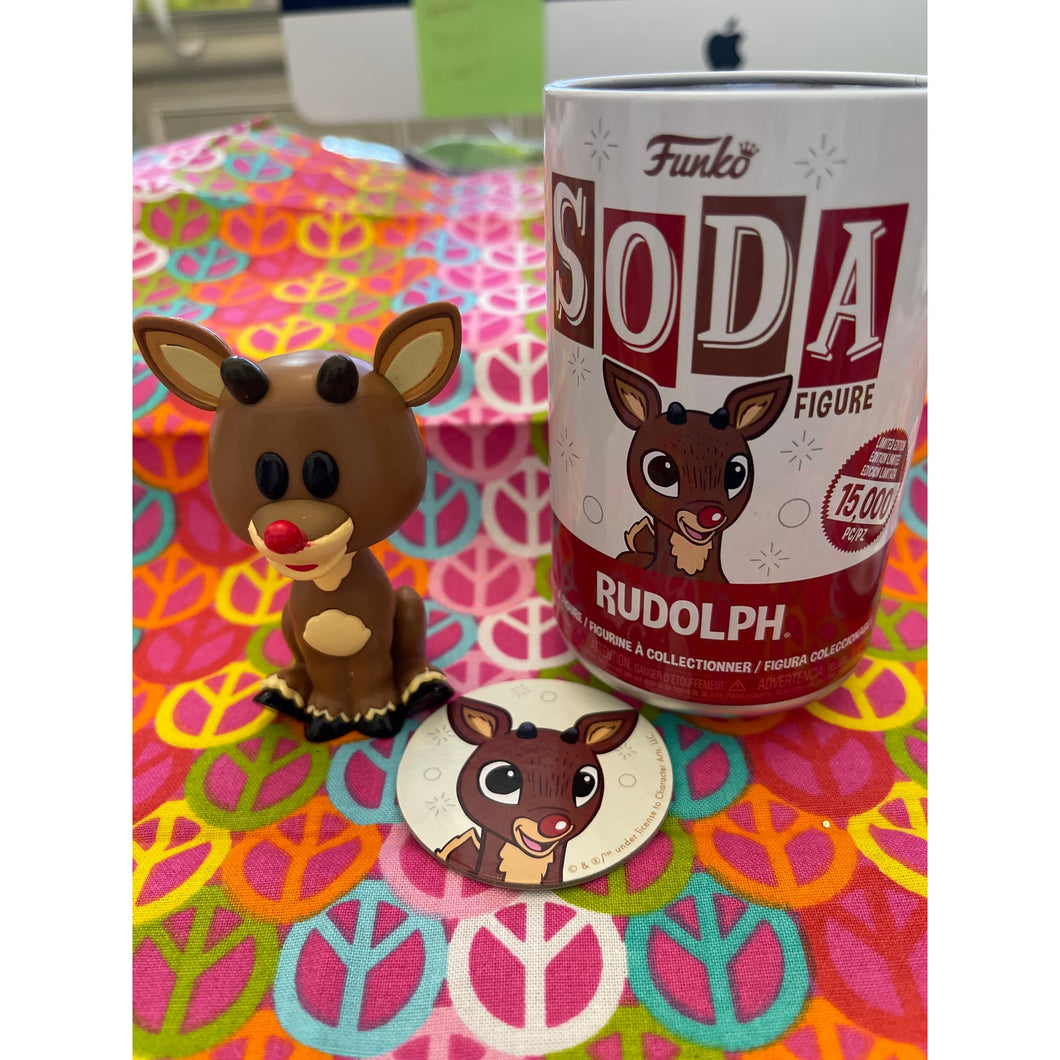 Funko Soda 2021 Rudolph the Red Nose Reindeer Pog & Vinyl Figures (Pre-owned)