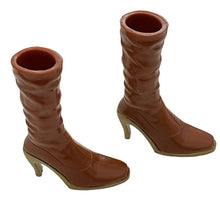 Load image into Gallery viewer, Bratz Footwear Scrunch Rust High Top Boots Tan Heel
