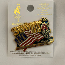 Load image into Gallery viewer, Vintage USA 1996 Atlanta Olympic Pin - 300 Day Countdown Pinback
