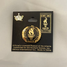 Load image into Gallery viewer, Vintage USA 1996 Atlanta Olympic Pin - Black Centennial Pinback
