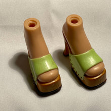 Load image into Gallery viewer, MGA Bratz Doll Lime Green Platform Sandals Shoes (Pre-owned)
