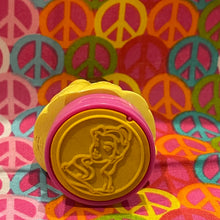 Load image into Gallery viewer, Disney  Beauty And The Beast Princess Belle Figure 3.25&quot; Rubber Stamper Yellow Dress (Pre-owned)
