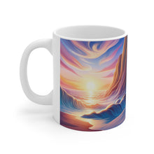 Load image into Gallery viewer, Pastel Sea-life Sunset #13 Ceramic Mug 11oz mug AI-Generated Artwork
