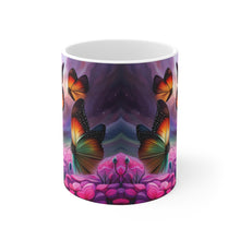 Load image into Gallery viewer, Colorful Monarch Butterflies #4 Mug 11oz mug AI-Generated Artwork
