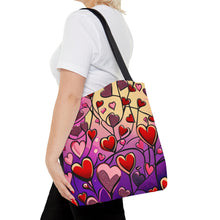 Load image into Gallery viewer, Heart Pallets the Pink Heart Series #18 Tote Bag AI Artwork 100% Polyester
