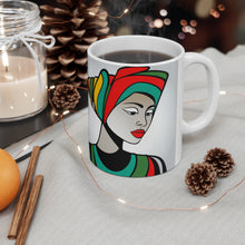 Load image into Gallery viewer, Colors of Africa Queen Mother #9 11oz AI Decorative Coffee Mug
