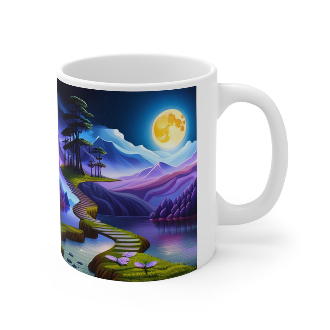 Lunar Moon Fantasy Art #17 Ceramic Mug 11oz AI Generated Artwork