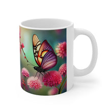 Load image into Gallery viewer, July Ruby Birth Month Colors Fairies &amp; Butterflies #2 Mug 11oz mug AI-Generated Artwork
