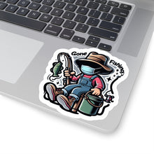 Load image into Gallery viewer, Gone Fishing Mask Vinyl Stickers, Laptop, Gear, Outdoor Sports Fishing #6
