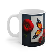 Load image into Gallery viewer, Colorful Monarch Butterflies #5 Mug 11oz mug AI-Generated Artwork
