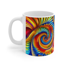 Load image into Gallery viewer, Tye Dye Swirls &amp; Ripples #11 Ceramic 11oz AI Decorative Mug
