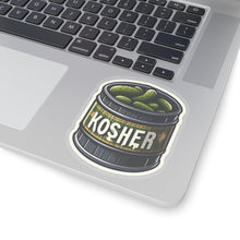 Load image into Gallery viewer, Kosher Pickle Barrel Vinyl Sticker, Foodie, Mouthwatering, Whimsical, Food #3
