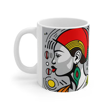 Load image into Gallery viewer, Colors of Africa Queen Sista #10 11oz AI Decorative Coffee Mug
