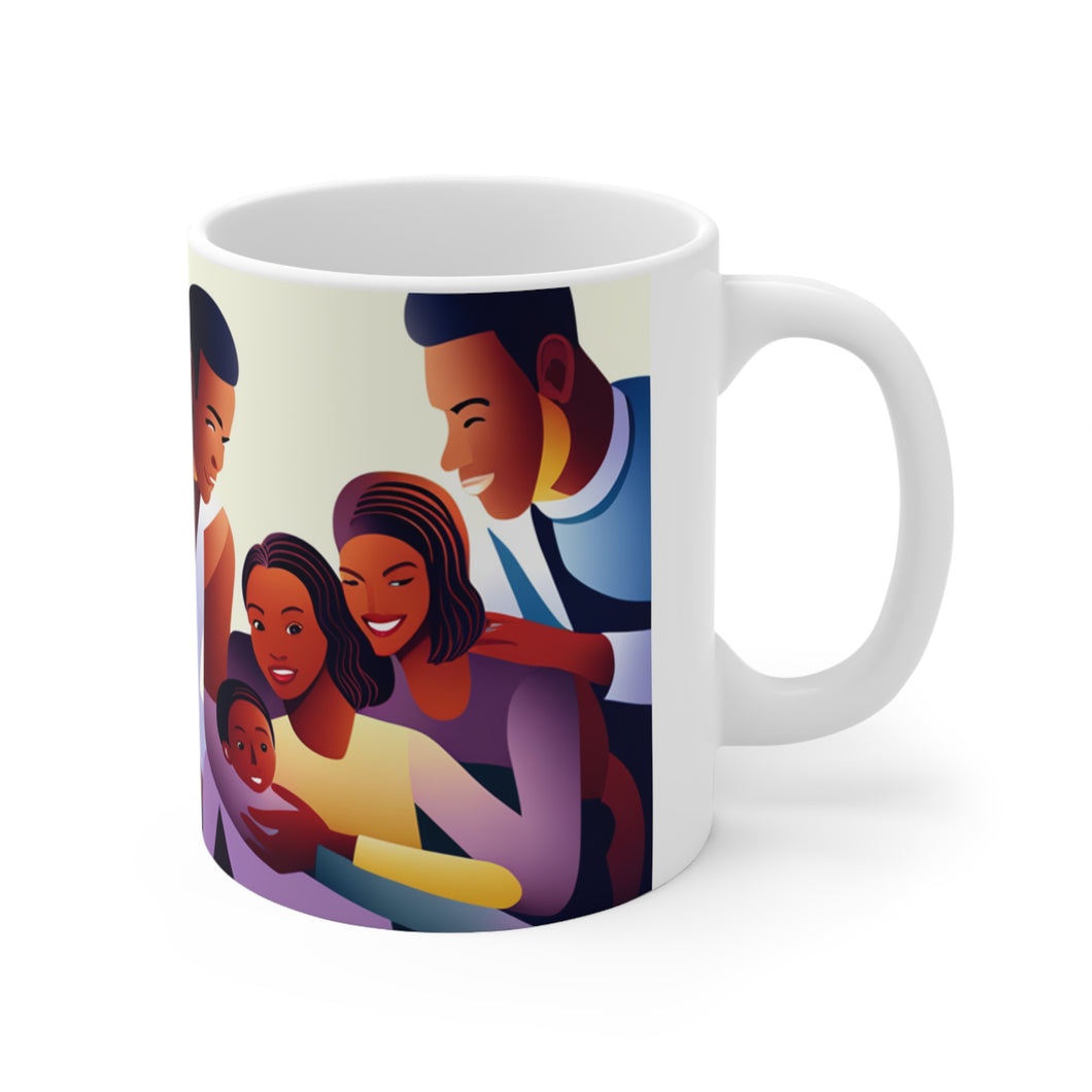 Family life is Healthy for the Soul #1 11oz mug AI-Generated Artwork