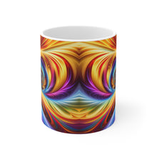 Load image into Gallery viewer, Tye Dye Swirls &amp; Ripples #4 Ceramic 11oz AI Decorative Mug
