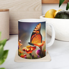 Load image into Gallery viewer, November Topaz Birth Month Colors Fairies &amp; Butterflies #2 Mug 11oz mug AI-Generated Artwork
