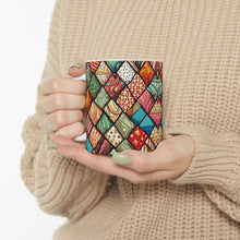 Load image into Gallery viewer, Old Fashion Quilt Anything Pattern #7 Mug 11oz mug AI-Generated Artwork
