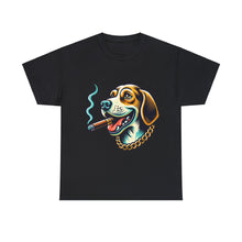 Load image into Gallery viewer, Muse Wearable The Dog Life Hound Dog Cigar Gold Chain Unisex Crewneck T-Shirt
