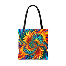 Load image into Gallery viewer, Tye Dye Swirls and Ripples #10 Tote Bag AI Artwork 100% Polyester
