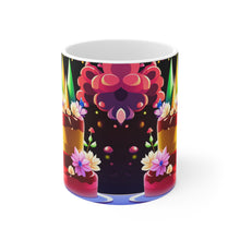 Load image into Gallery viewer, Happy Birthday Rainbow Cake Celebration #27 Ceramic 11oz Mug AI-Generated Artwork
