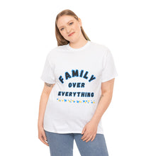 Load image into Gallery viewer, Muse Wearable Blue Border Family Over Everything Unisex Cotton Crewneck T-Shirt
