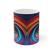 Load image into Gallery viewer, Bright Rainbow Swirls in Motion #2 Mug 11oz mug AI-Generated Artwork
