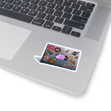 Load image into Gallery viewer, Funny Laptop Vinyl Stickers, Laptop covered with stickers, Diary, Journal #7
