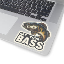 Load image into Gallery viewer, Bet Your Bass Fish Vinyl Stickers, Laptop, Gear, Outdoor Sports Fishing #2
