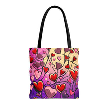 Load image into Gallery viewer, Heart Pallets the Pink Heart Series #18 Tote Bag AI Artwork 100% Polyester
