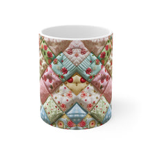 Load image into Gallery viewer, Old Fashion Quilted Pattern Mug 11oz mug AI-Generated Artwork
