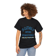 Load image into Gallery viewer, Muse Wearable Blue Border Family Over Everything Unisex Cotton Crewneck T-Shirt
