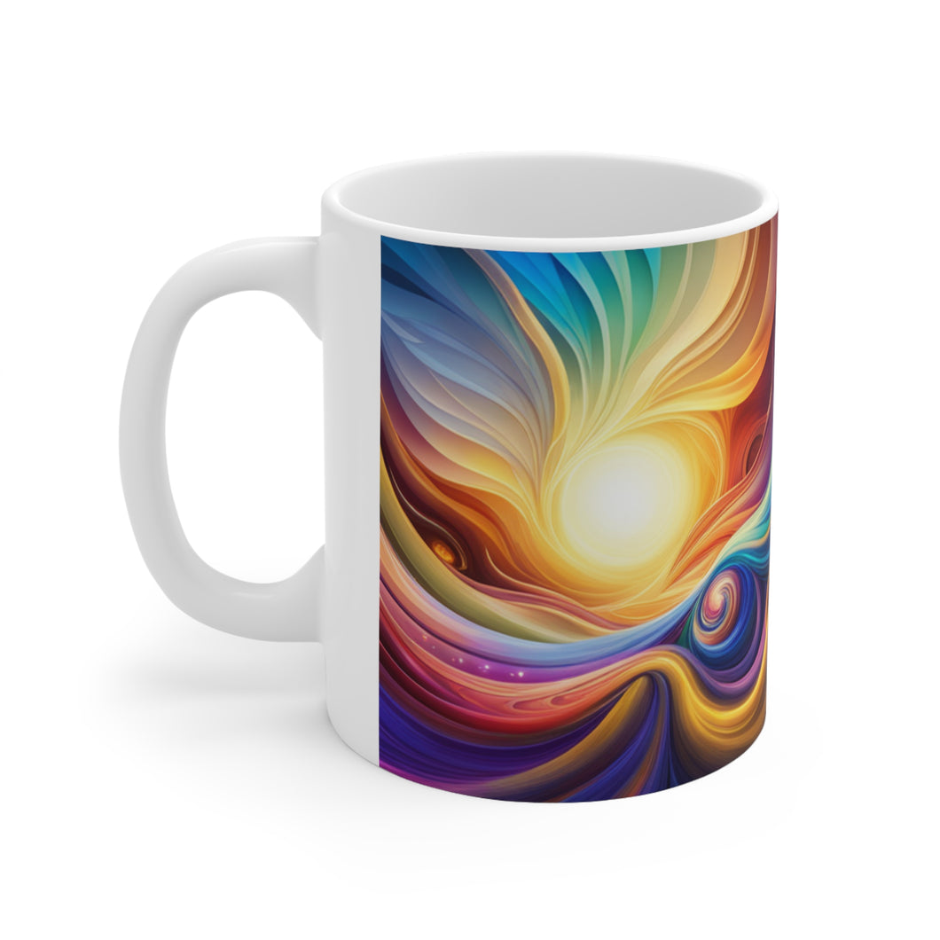 Fusion of Bright Pastel Colors #6 Mug 11oz mug AI-Generated Artwork
