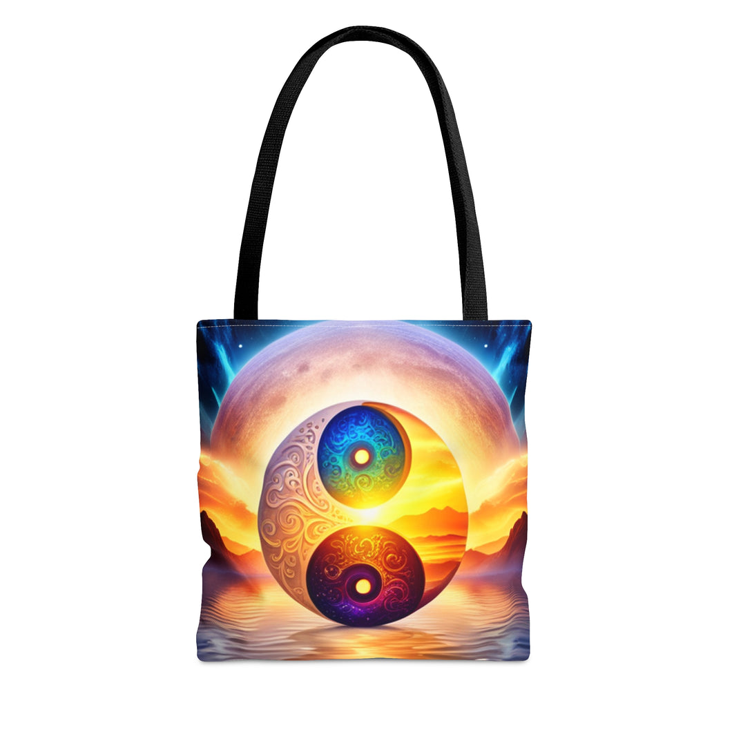 Ying Infinite Beauty Moon Light  Fusion of Colors #3 Tote Bag AI Artwork 100% Polyester