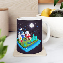 Load image into Gallery viewer, Lunar Full Moon Mushroom Planet Fantasy Air #4 Ceramic Mug 11oz AI Generated Artwork
