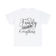 Load image into Gallery viewer, Muse Wearable Family Over Everything Script Unisex Cotton Crewneck T-Shirt
